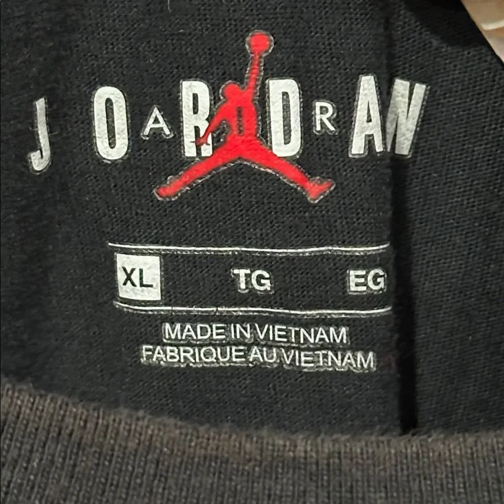 Jordan Black Tee with Red 23 Graphic
